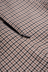 Plaid Print Asymmetrical Pleated Mini Skirt