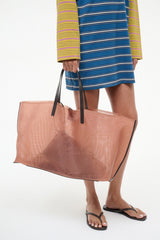 Christos Large Mesh Tote | Camel