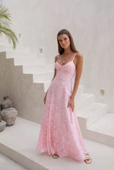 Lost In The Skies Maxi Dress Pink