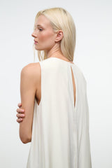 Dalia Silk Dress | Ivory