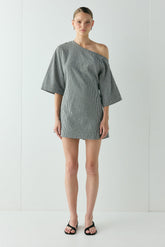 Mara Mini Dress Black Check
