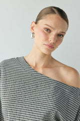 Mara Mini Dress Black Check