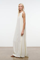 Dalia Silk Dress | Ivory