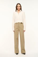 Cashmere Cropped Hampton Sweater | Ivory