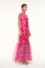 Calluna Dress | Magenta Painted Floral