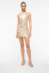 Brigitte Satin Mule | Camel