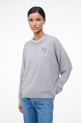 Custom Staud X C.Bonz Serrano Cashmere Sweater | Heather Grey