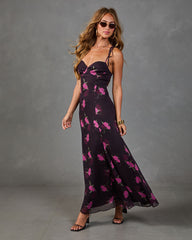 Refined Romance Floral Maxi Dress