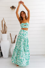 Ayla Maxi Skirt Green