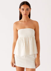 Cassie Tube Top - Oat