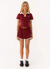 Out Of Your League Track Shorts - Red