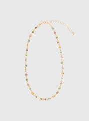 Americano Gemstone Necklace Gold