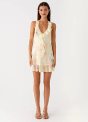 Log In Mini Dress - Spring Meadow