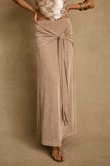 Almara Champagne Maxi Skirt