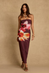 Avani Plum Floral Maxi Dress