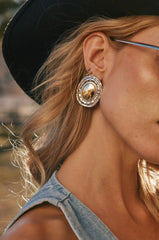 Bailey Gold and Silver Statement Earrings