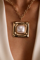 Beau Pearl and Gold Statement Necklace