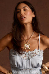 Beau Pearl and Gold Statement Necklace