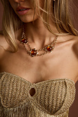 Coralli Amber Stone Choker