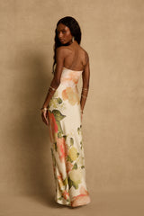 Camille Floral Strapless Maxi Dress