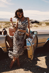 Celia Zebra Maxi Skirt