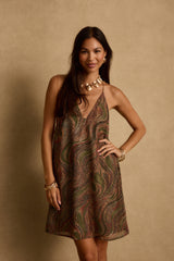 Elysia Paisley Mini Dress