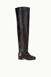 Arlo Over The Knee Boot | Espresso Distressed