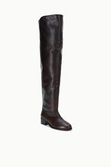 Arlo Over The Knee Boot | Espresso Distressed