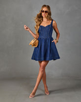 Bluebell Society Denim Mini Dress