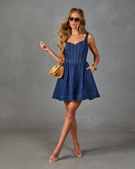Bluebell Society Denim Mini Dress