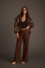 Franklin Tan Checkered Pant