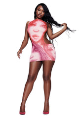 T-REX CORALINE MINI DRESS - PINK