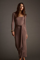 Giavana Dark Taupe Maxi Dress