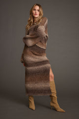 Helena Ombre Balloon Sleeve Sweater