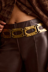 Ines Antique Gold Chain Belt