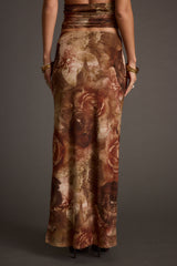 Julia Floral Mesh Maxi Skirt