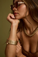 Forevermore Gold Metal Bangle