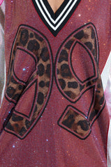 ONLY THE COOLEST RHINESTONE JERSEY DRESS