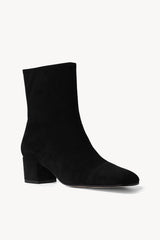 Aimee Short Boot | Black Suede