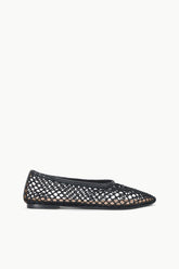 Alba Ballet Flat | Black Netting