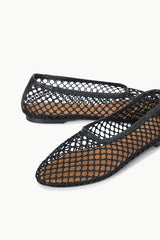 Alba Ballet Flat | Black Netting