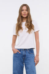 Crew Neck T Shirt | White