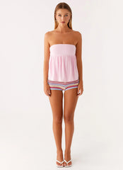 Cassie Tube Top - Pink