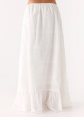 Lior Cotton Maxi Skirt - White