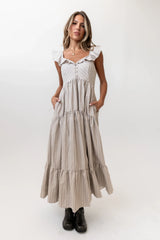 Salome Gingham Maxi Dress