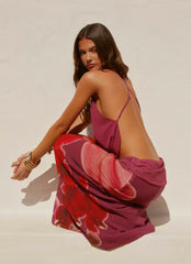 Sweet Charm Cowl Neck Top - Violette