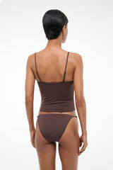 Cleo Tankini Top | Dark Chocolate
