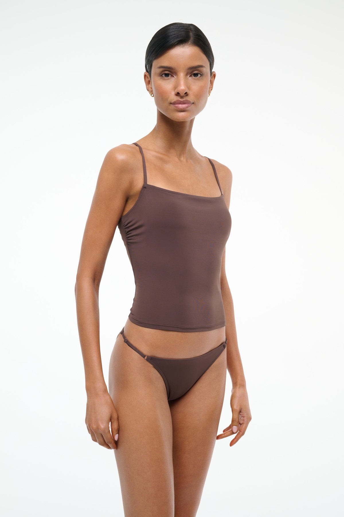 Cleo Tankini Top | Dark Chocolate