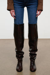 Arlo Over The Knee Boot | Espresso Distressed