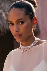 Guilded Drift Pearl Choker